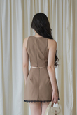 GLADYS ROUND NECK CROP TOP (BROWN) GLADYS ROUND NECK CROP TOP (BROWN)