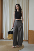 GLADYS ROUND NECK CROP TOP (BLACK1) GLADYS ROUND NECK CROP TOP (BLACK1)