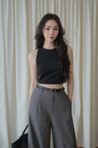GLADYS ROUND NECK CROP TOP (BLACK1) GLADYS ROUND NECK CROP TOP (BLACK1)