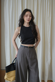 GLADYS ROUND NECK CROP TOP (BLACK1) GLADYS ROUND NECK CROP TOP (BLACK1)
