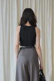 GLADYS ROUND NECK CROP TOP (BLACK1) GLADYS ROUND NECK CROP TOP (BLACK1)