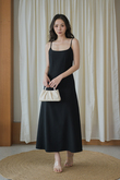 BRITNEY CAMISOLE DRESS (BLACK) 