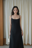 BRITNEY CAMISOLE DRESS (BLACK) 