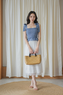 YENNY ELASTIC MULTI-WAY TOP (LIGHT BLUE)