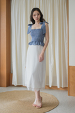 YENNY ELASTIC MULTI-WAY TOP (LIGHT BLUE)