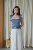 YENNY ELASTIC MULTI-WAY TOP (LIGHT BLUE)