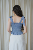 YENNY ELASTIC MULTI-WAY TOP (LIGHT BLUE)