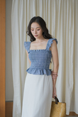 YENNY ELASTIC MULTI-WAY TOP (LIGHT BLUE)