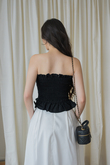 YENNY ELASTIC MULTI-WAY TOP (BLACK)