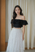 LANNY OFF SHOULDER CROP TOP (BLACK)