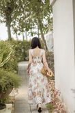 *BACKORDER*ORIANA SWEETHEART MAXI DRESS (BROWN FLORAL) 