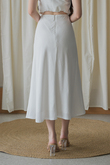 ESMERALDA HIGH WAISTED SKIRT (WHITE) ESMERALDA HIGH WAISTED SKIRT (WHITE)