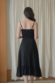 HANNE CAMI RUFFLES DRESS (BLACK) HANNE CAMI RUFFLES DRESS (BLACK)