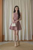 WAYTT ROUND NECK MINI DRESS (PINK) 