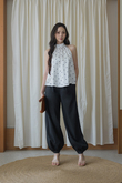 AUDREY HALTER NECK SHIRRED TOP (POLKA DOTS) AUDREY HALTER NECK SHIRRED TOP (POLKA DOTS)