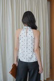 AUDREY HALTER NECK SHIRRED TOP (POLKA DOTS) AUDREY HALTER NECK SHIRRED TOP (POLKA DOTS)