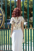 EMORI CHEONGSAM TOP (YELLOW FLORAL)