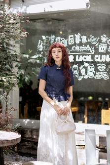 EMORI CHEONGSAM TOP (BLUE)