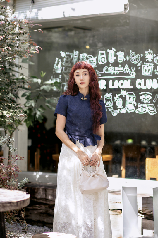 EMORI CHEONGSAM TOP (BLUE)