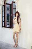 LAVERN CHEONGSAM TOP (YELLOW FLORAL) LAVERN CHEONGSAM TOP (YELLOW FLORAL)
