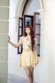LAVERN CHEONGSAM TOP (YELLOW FLORAL) LAVERN CHEONGSAM TOP (YELLOW FLORAL)