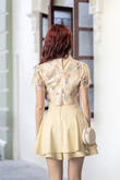 LAVERN CHEONGSAM TOP (YELLOW FLORAL) LAVERN CHEONGSAM TOP (YELLOW FLORAL)