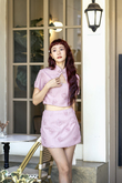 LAVERN CHEONGSAM TOP (PINK) LAVERN CHEONGSAM TOP (PINK)