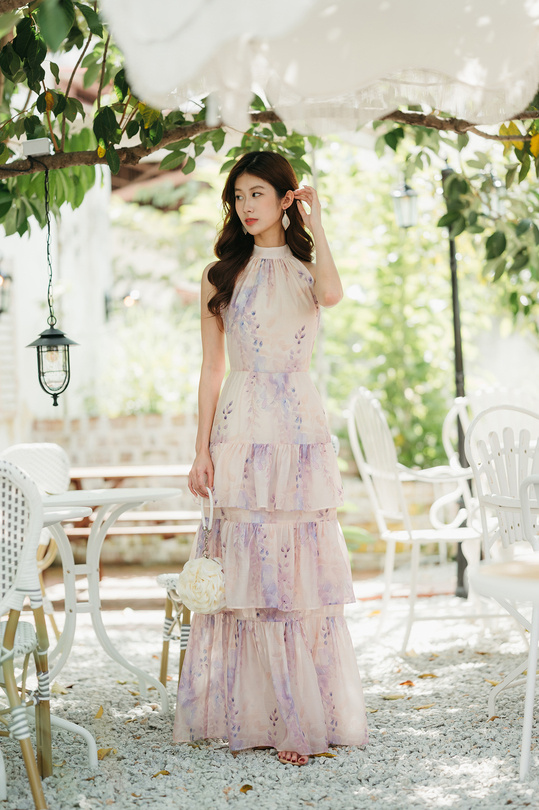 GRACIELA TIERED MAXI DRESS (FLORAL) GRACIELA TIERED MAXI DRESS (FLORAL)