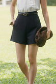 ADRIAN HIGH WAISTED SHORTS (BLUE) ADRIAN HIGH WAISTED SHORTS (BLUE)