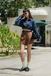 ADRIAN HIGH WAISTED SHORTS (BROWN)
