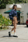 ADRIAN HIGH WAISTED SHORTS (BROWN) ADRIAN HIGH WAISTED SHORTS (BROWN)