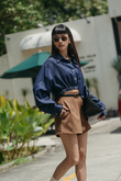 ADRIAN HIGH WAISTED SHORTS (BROWN) ADRIAN HIGH WAISTED SHORTS (BROWN)