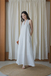 BRYNN V-NECK DRESS (WHITE STRIPE) 