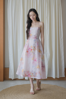 RANNY CAMI MIDI DRESS (FLORAL) 