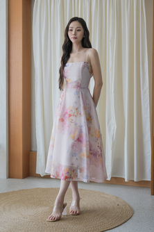 RANNY CAMI MIDI DRESS (FLORAL) 
