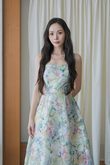 RANNY CAMI MIDI DRESS (GREEN FLORAL) RANNY CAMI MIDI DRESS (GREEN FLORAL)