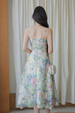 RANNY CAMI MIDI DRESS (GREEN FLORAL) RANNY CAMI MIDI DRESS (GREEN FLORAL)