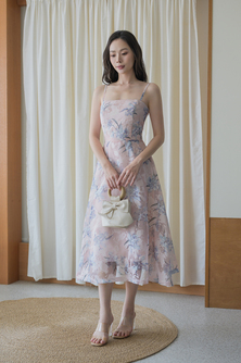RANNY CAMI MIDI DRESS (PINK) 