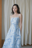 RANNY CAMI MIDI DRESS (BLUE FLORAL) RANNY CAMI MIDI DRESS (BLUE FLORAL)