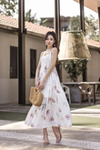 DALLYN TIERED MAXI DRESS (WHITE FLORAL)